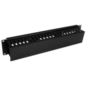 StarTech.com 2U horizontaal rack vingergoot kabelmanagement paneel met afdekking