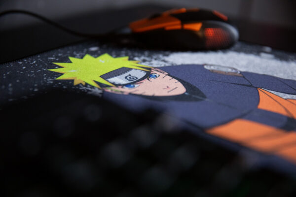 Konix Naruto KX MOUSEPAD XXL BLACK Game-muismat Zwart, Oranje - Afbeelding 5