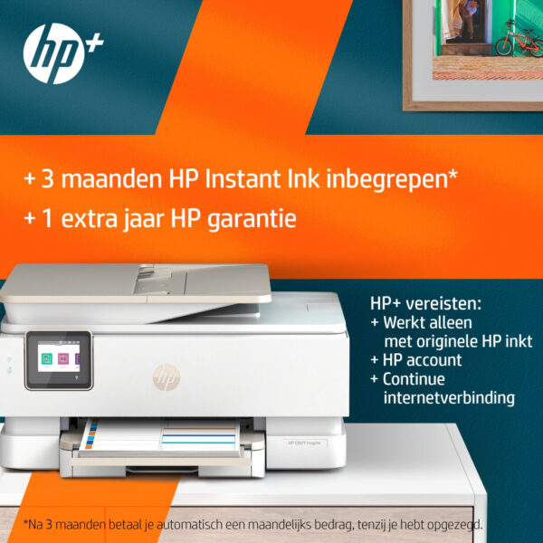 HP ENVY Inspire 7920e Draadloos All-in-One Kleur Printer, Instant Ink; Kopieerapparaat, scanner - Afbeelding 10