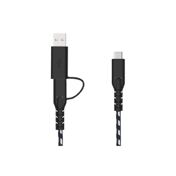 Fairphone ACCABL-1CC-WW1 USB-kabel USB 2.0 1,2 m USB C Zwart, Wit - Afbeelding 3