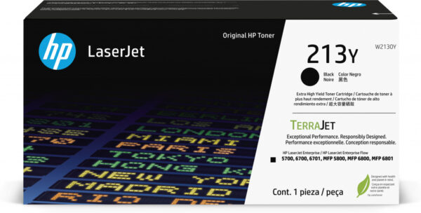 HP 213Y originele extra high-capacity LaserJet-tonercartridge, zwart