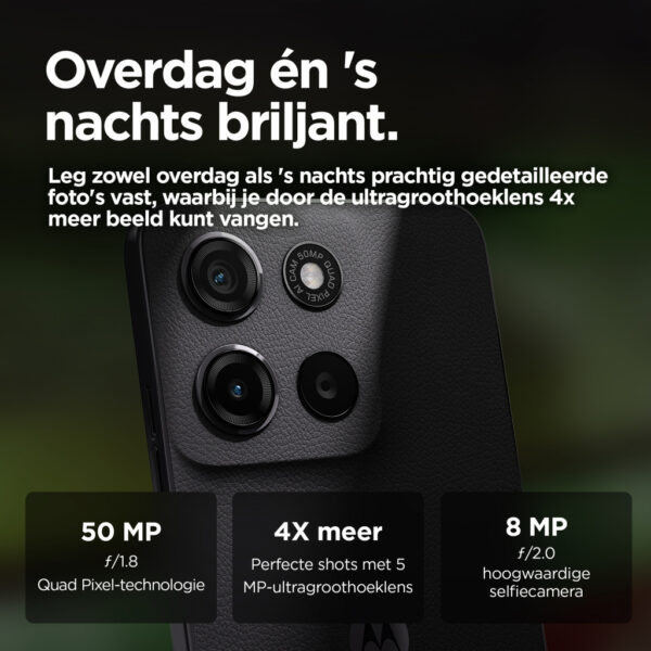 Motorola moto g15 17,1 cm (6.72") Dual SIM Android 15 4G USB Type-C 8 GB 256 GB 5200 mAh Grijs - Afbeelding 7