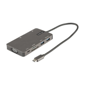StarTech.com USB C Multiport Adapter, HDMI 4K 30Hz of VGA Travel Dock, 5Gbps USB 3.0 Hub (USB A / USB Type-C Ports), 100W Power