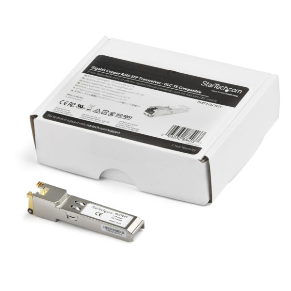 StarTech.com SFP transceiver module - 1000BASE-T - Cisco GLC-TE compatibel - hoge temperaturen - Afbeelding 5
