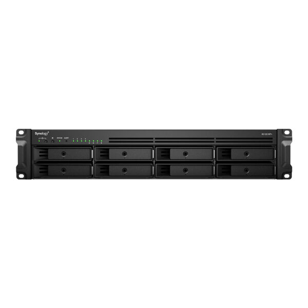 Synology RackStation RS1221RP+ data-opslag-server NAS Rack (2U) Ryzen Embedded V1500B 4 GB DDR4 0 TB DiskStation Manager Zwart