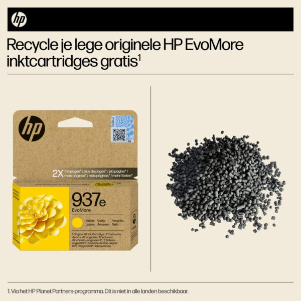 HP 937e EvoMore originele gele inktcartridge - Afbeelding 5