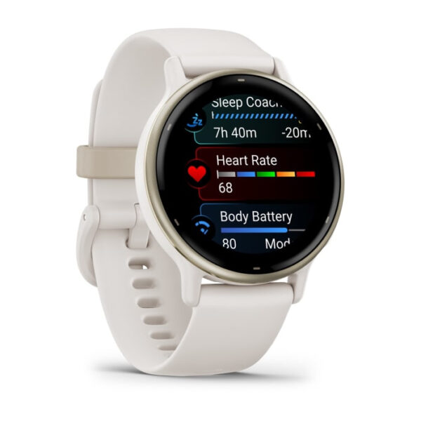 Garmin Vivoactive 5 3,05 cm (1.2") AMOLED Digitaal 390 x 390 Pixels Touchscreen Wit Wifi GPS - Afbeelding 3