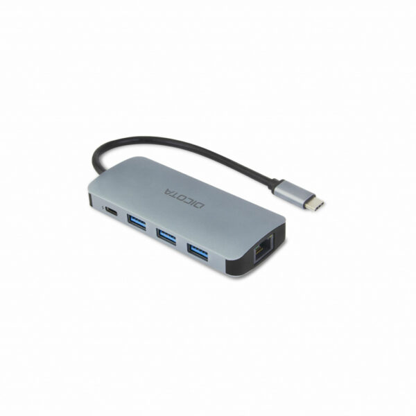 DICOTA D32062 interface hub USB Type-C Zilver - Afbeelding 4