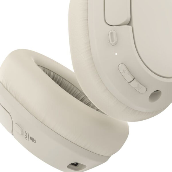 Belkin AUD008HQSA hoofdtelefoon/headset Hoofdtelefoons Draadloos Hoofdband Oproepen/muziek USB Type-C Bluetooth Zand - Afbeelding 6