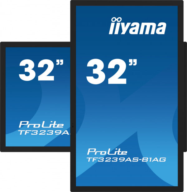 iiyama TF3239AS-B1AG beeldkrant Digitale signage flatscreen 80 cm (31.5") LED 500 cd/m² 2.4K Ultra HD Zwart Touchscreen Type pro - Afbeelding 3