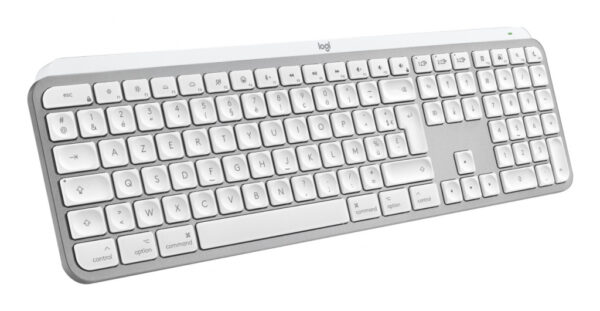 Logitech MX Keys S for Mac toetsenbord Kantoor RF-draadloos + Bluetooth AZERTY Frans Aluminium, Wit - Afbeelding 3