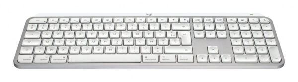 Logitech MX Keys S for Mac toetsenbord Kantoor RF-draadloos + Bluetooth AZERTY Frans Aluminium, Wit - Afbeelding 2