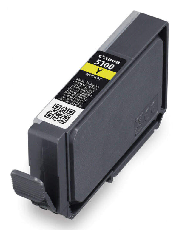 Canon PFI-5100 Y inktcartridge 1 stuk(s) Origineel Geel - Afbeelding 3