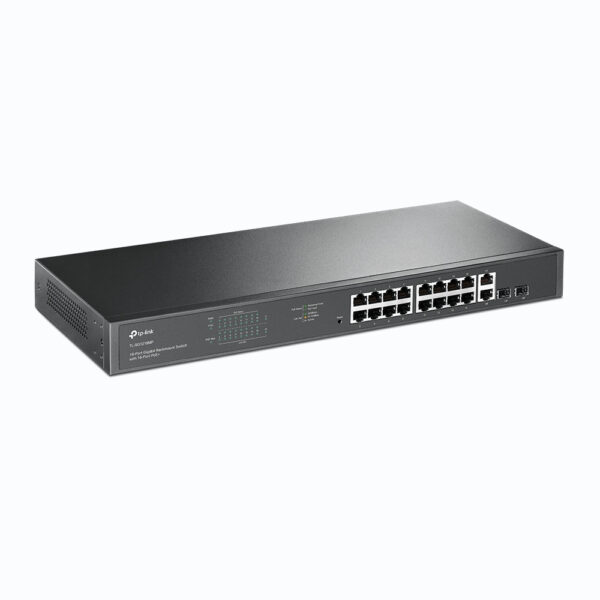 TP-Link TL-SG1218MP netwerk-switch Unmanaged Gigabit Ethernet (10/100/1000) Power over Ethernet (PoE) 1U Zwart - Afbeelding 2