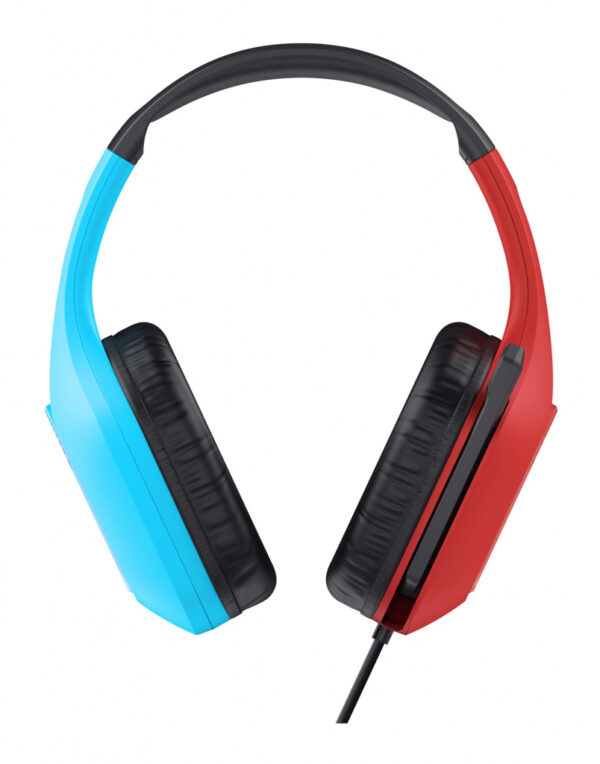 Trust GXT 416S Zirox Headset Bedraad Hoofdband Gamen Zwart, Cyaan, Rood - Afbeelding 5