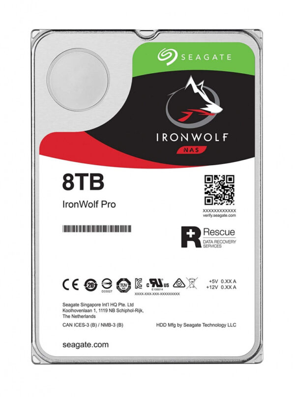 Seagate IronWolf ST8000VNA04 interne harde schijf 8 TB 7200 RPM 256 MB 3.5" SATA III