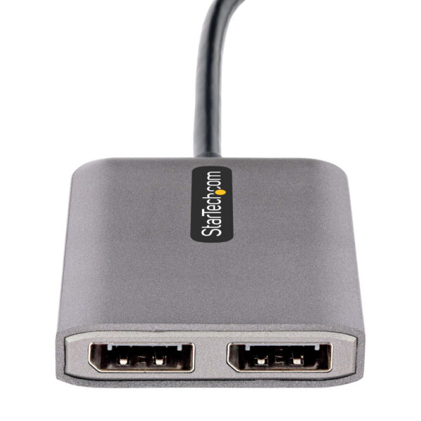 StarTech.com 2-Port USB-C MST Hub - USB Type-C naar 2x DisplayPort Multi-Monitor Adapter voor Laptops - Dual-DP tot 4K 60Hz met - Afbeelding 3