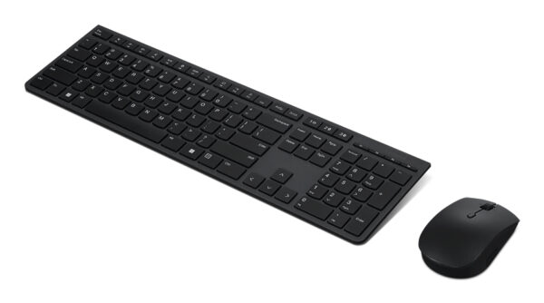 Lenovo 4X31K03968 toetsenbord Inclusief muis Kantoor RF-draadloos + Bluetooth Belgisch, Engels Grijs - Afbeelding 2