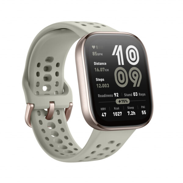 Amazfit Bip 6 Stone 5 cm (1.97") AMOLED Digitaal 390 x 450 Pixels Touchscreen Goud GPS - Afbeelding 2