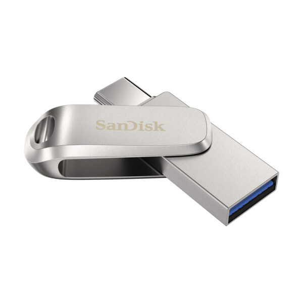 SanDisk Ultra Dual Drive Luxe USB flash drive 64 GB USB Type-A / USB Type-C 3.2 Gen 1 (3.1 Gen 1) Roestvrijstaal - Afbeelding 2