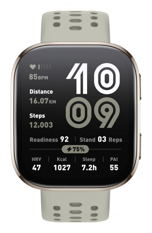 Amazfit Bip 6 Stone 5 cm (1.97") AMOLED Digitaal 390 x 450 Pixels Touchscreen Goud GPS
