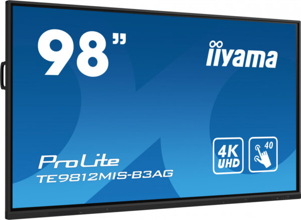 iiyama TE9812MIS-B3AG beeldkrant Kiosk-ontwerp 2,49 m (98") LCD Wifi 400 cd/m² 4K Ultra HD Zwart Touchscreen Type processor An - Afbeelding 3