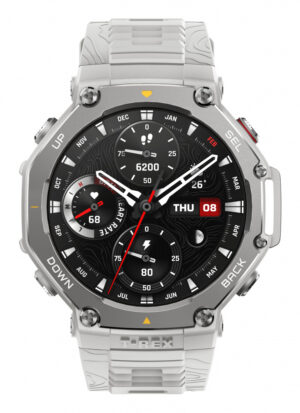 Amazfit T-Rex 3 3,81 cm (1.5") AMOLED Digitaal 480 x 480 Pixels Touchscreen Roestvrijstaal GPS