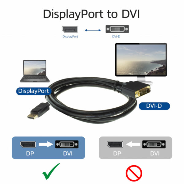 ACT DisplayPort naar DVI adapterkabel 1,8m - Afbeelding 5