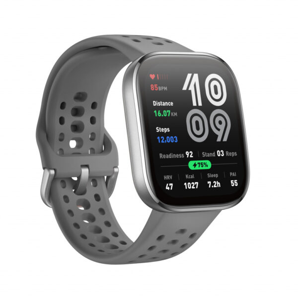 Amazfit Bip 6 Charcoal 5 cm (1.97") AMOLED Digitaal 390 x 450 Pixels Touchscreen Zilver GPS - Afbeelding 2