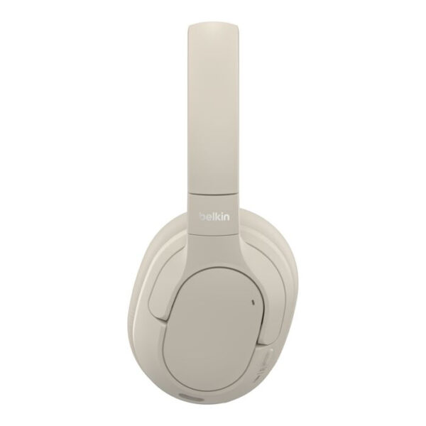 Belkin AUD008HQSA hoofdtelefoon/headset Hoofdtelefoons Draadloos Hoofdband Oproepen/muziek USB Type-C Bluetooth Zand - Afbeelding 2
