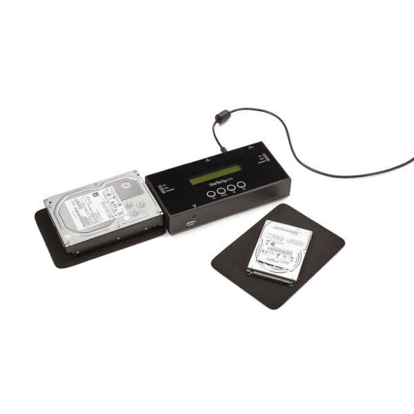 StarTech.com 1:1 Standalone Hard Drive Cloner & Wisser, SAS en SATA HDD/SSD Kloner/Copier/Eraser, Hard Disk Duplicator en Secur - Afbeelding 5