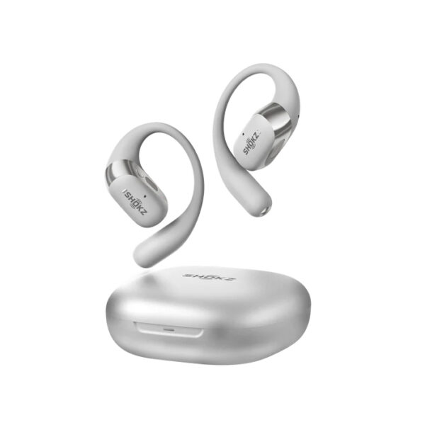 SHOKZ OpenFit 2+ Hoofdtelefoons Draadloos oorhaak, In-ear Oproepen/muziek Bluetooth Grijs - Afbeelding 2