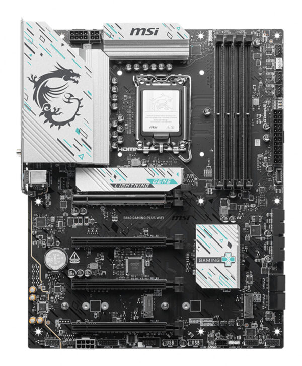 MSI B860 GAMING PLUS WIFI moederbord Intel B860 LGA 1851 (Socket V1) ATX - Afbeelding 2