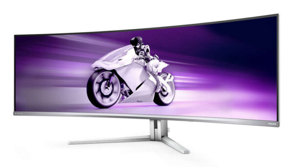 Philips Evnia 8000 49M2C8900L/00 computer monitor 124,2 cm (48.9") 5120 x 1440 Pixels Dual QHD QD-OLED Wit - Afbeelding 3
