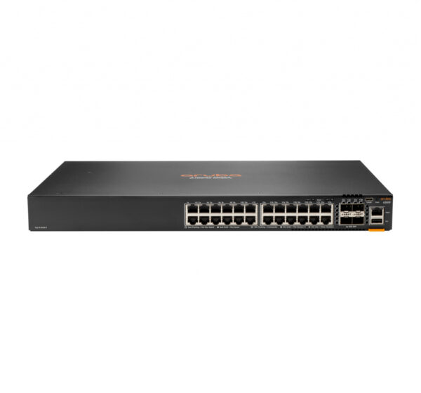 Hewlett Packard Enterprise Aruba 6300F 24-port 1GbE & 4-port SFP56 Managed L3 Gigabit Ethernet (10/100/1000) 1U Grijs