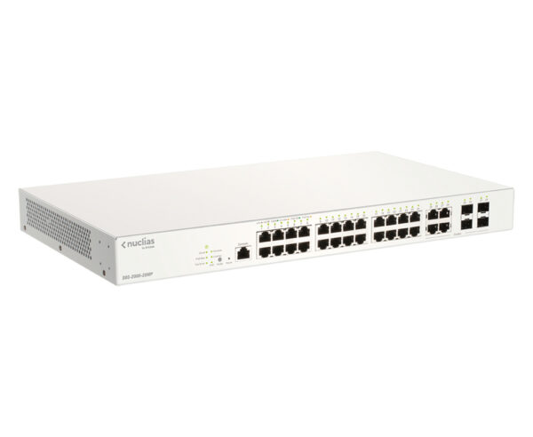 D-Link DBS-2000-28MP/E netwerk-switch Managed L2 Gigabit Ethernet (10/100/1000) Power over Ethernet (PoE) Grijs - Afbeelding 2