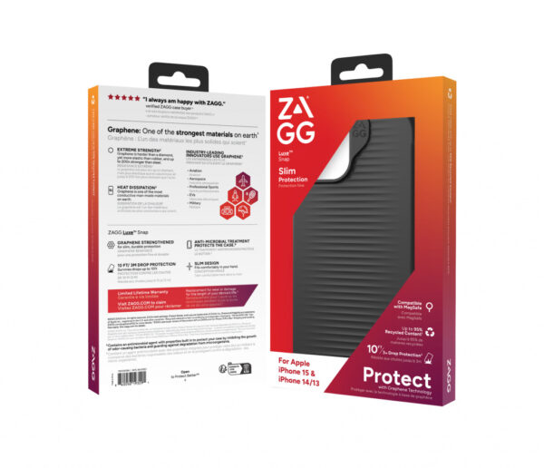 ZAGG Luxe mobiele telefoon behuizingen 15,5 cm (6.1") Hoes Zwart - Afbeelding 5