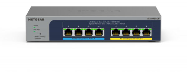 NETGEAR 8-port Ultra60 PoE++ Multi-Gigabit (2.5G) Ethernet Plus Switch - Afbeelding 4