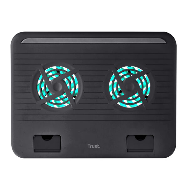 Trust Cyclone | Laptop Cooling Stand | 2 Ventilatoren | USB-voeding | Aanpasbare kantelen | max 16 inch - Afbeelding 5