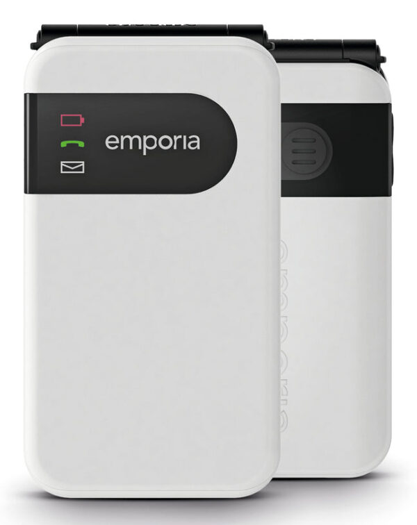 Emporia SIMPLICITYglam.4G 7,11 cm (2.8") 106 g Wit Seniorentelefoon
