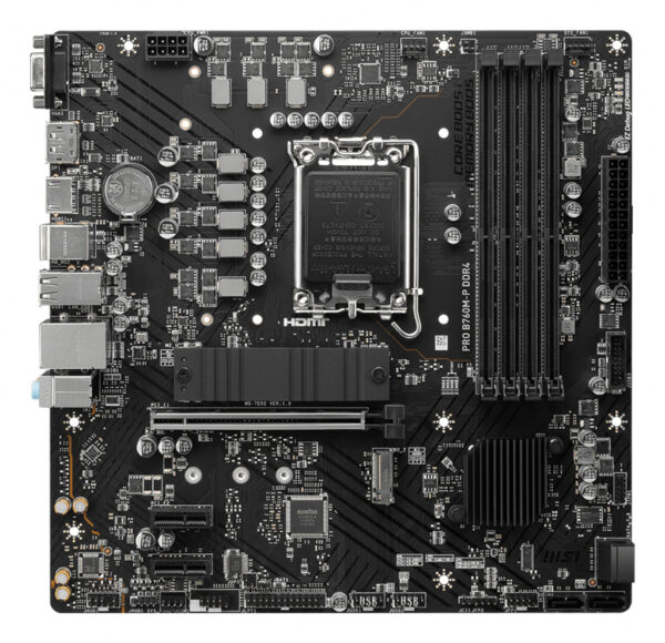 MSI PRO B760M-P DDR4 moederbord Intel B760 LGA 1700 micro ATX - Afbeelding 2