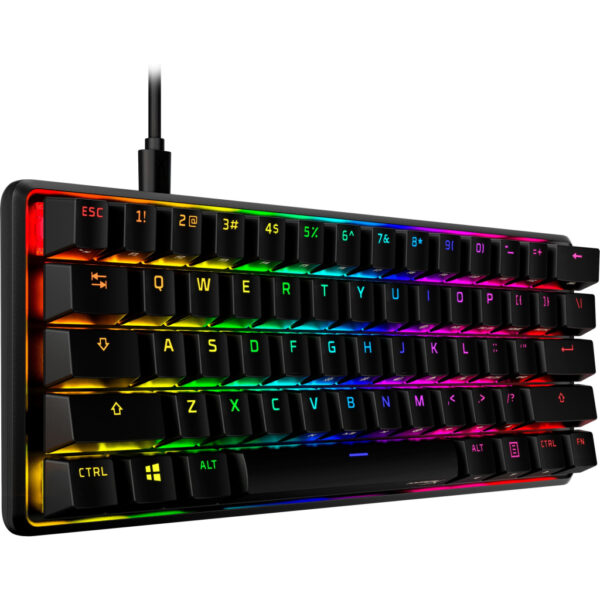 HyperX Alloy Origins 60 - mechanisch gamingtoetsenbord - HX Red (US-indeling) - Afbeelding 7