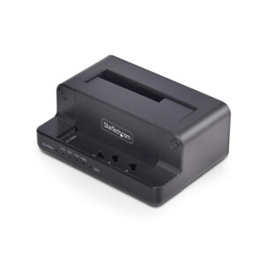 StarTech.com M.2 NVMe naar 2.5"/3.5" SATA Drive Duplicator, Dual Bay Standalone SSD Cloner/Copier en Drive Dock, Bidirectionele