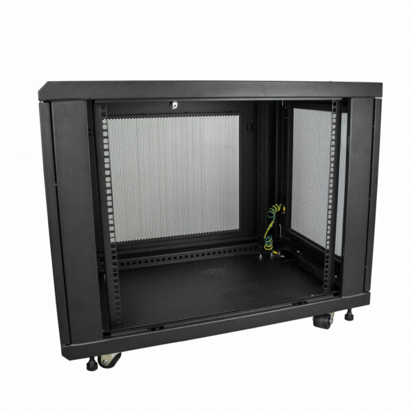 StarTech.com 4 Post 12U Netwerkkast, Vergrendelbare 19" Patchkast voor Computer / AV / IT / Data Apparatuur, Server Rack voor Bu - Afbeelding 5