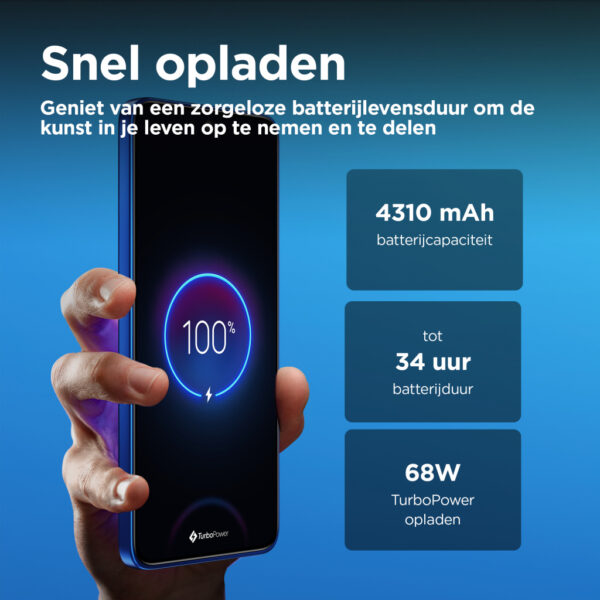 Motorola edge 50 Neo 16,1 cm (6.36") Dual SIM Android 14 5G USB Type-C 8 GB 256 GB 4310 mAh Blauw - Afbeelding 8