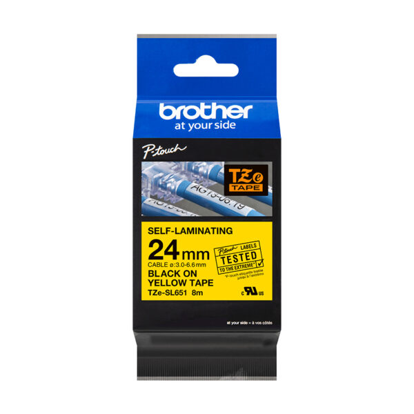 Brother TZE-SL651 labelprinter-tape Zwart op goud - Afbeelding 4