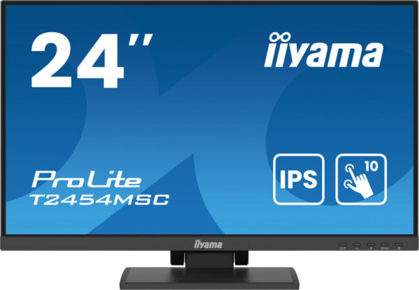 iiyama ProLite T2454MSC-B2AG computer monitor 60,5 cm (23.8") 1920 x 1080 Pixels Full HD LED Touchscreen Multi-gebruiker Zwart