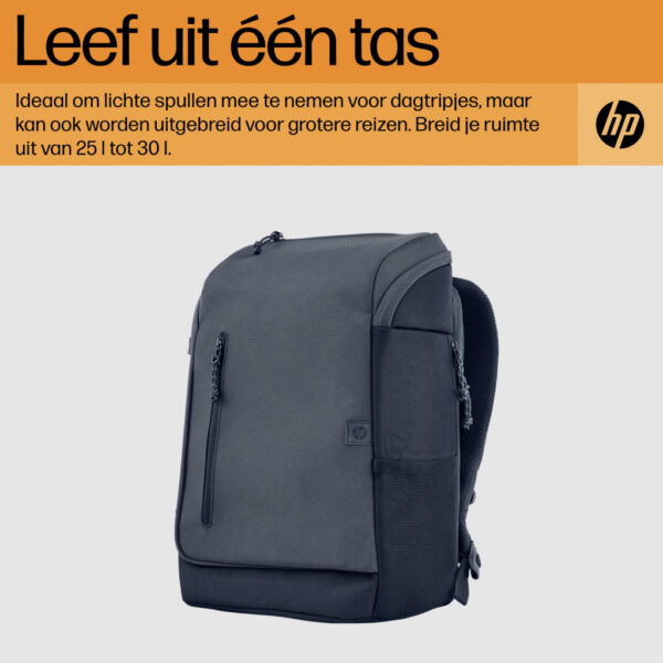 HP Travel 15,6 Iron Grey laptopbackpack, 25 liter - Afbeelding 3