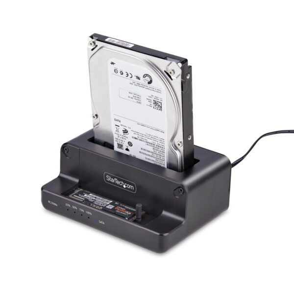StarTech.com M.2 NVMe naar 2.5"/3.5" SATA Drive Duplicator, Dual Bay Standalone SSD Cloner/Copier en Drive Dock, Bidirectionele - Afbeelding 8
