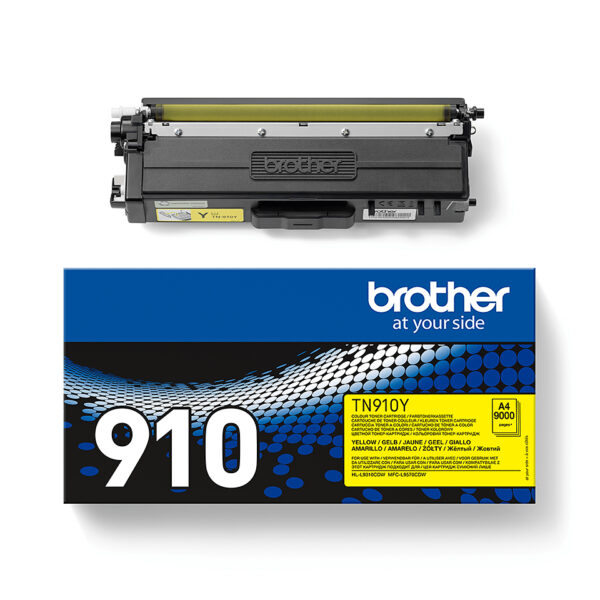 Brother TN-910Y tonercartridge 1 stuk(s) Origineel Geel - Afbeelding 2